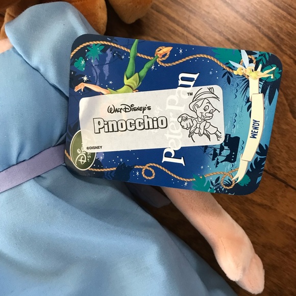 Wendy Plush Toy Doll from Peter Pan and the Disney Store - Picture 4 of 5